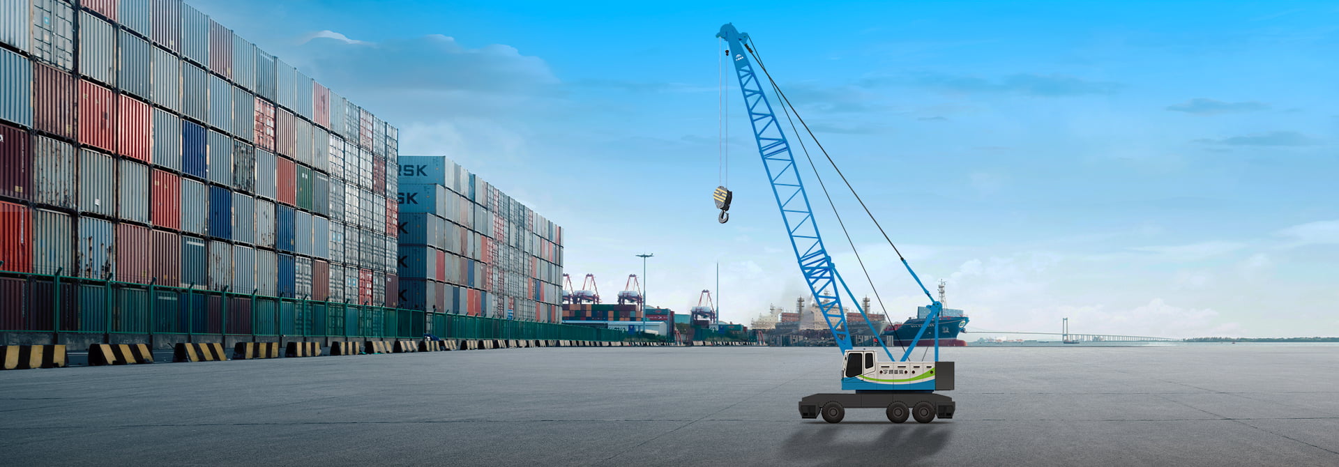 纯电动港口轮胎起重机